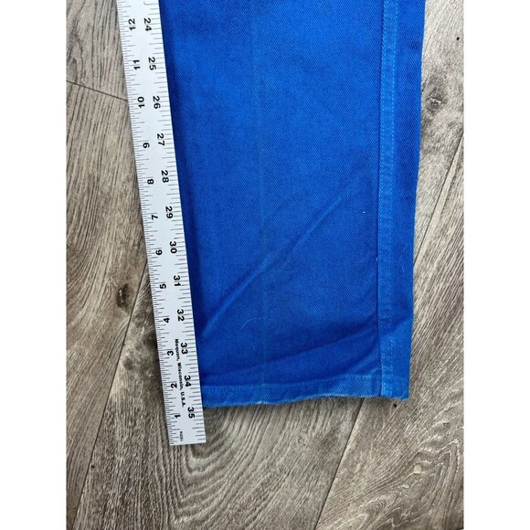 Vintage Womens Rockies Western High Rise Mom Royal Blue Denim Jeans Size 5/27 - Picture 7 of 13